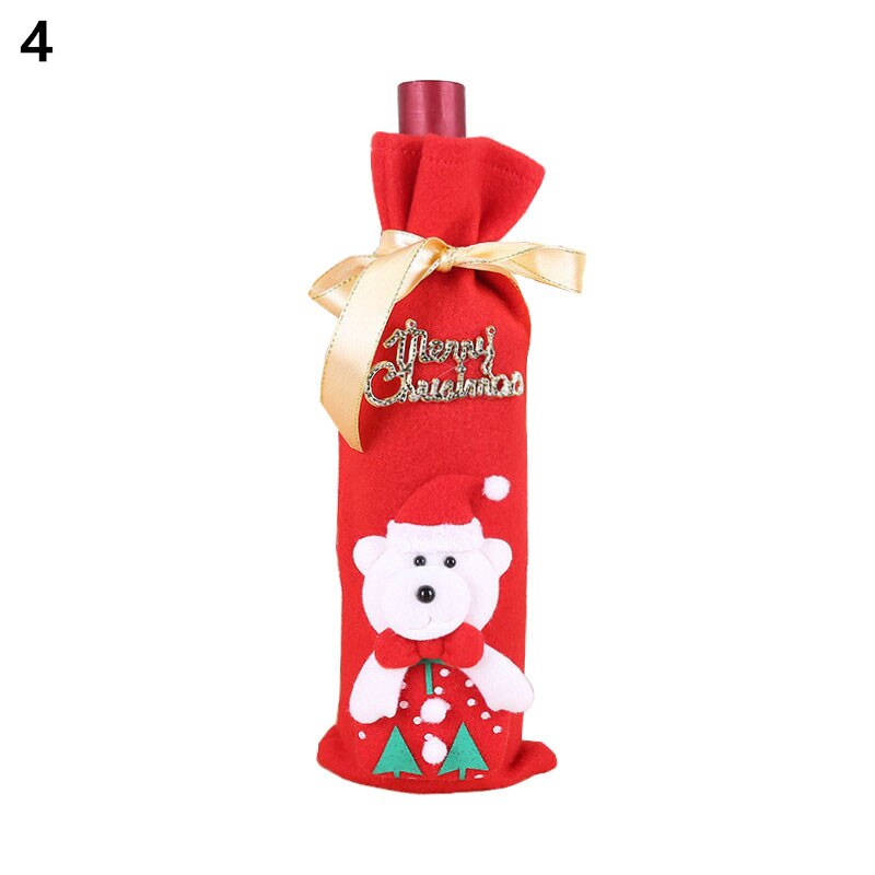 Wine Bottle Cover Christmas Decoration