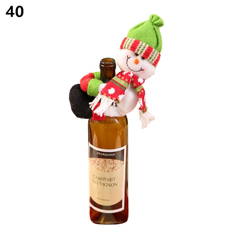 Wine Bottle Cover Christmas Decoration