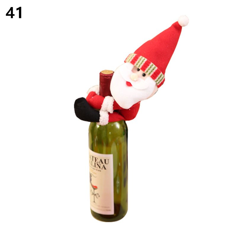 Wine Bottle Cover Christmas Decoration