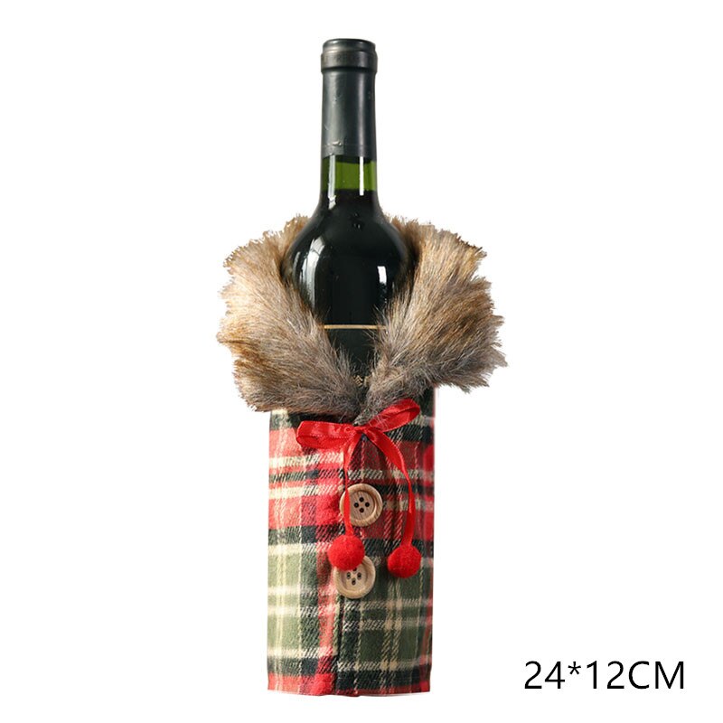 Wine Bottle Cover Christmas Decoration