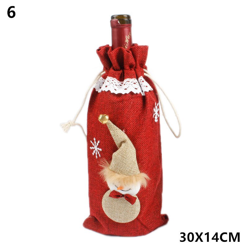 Wine Bottle Cover Christmas Decoration