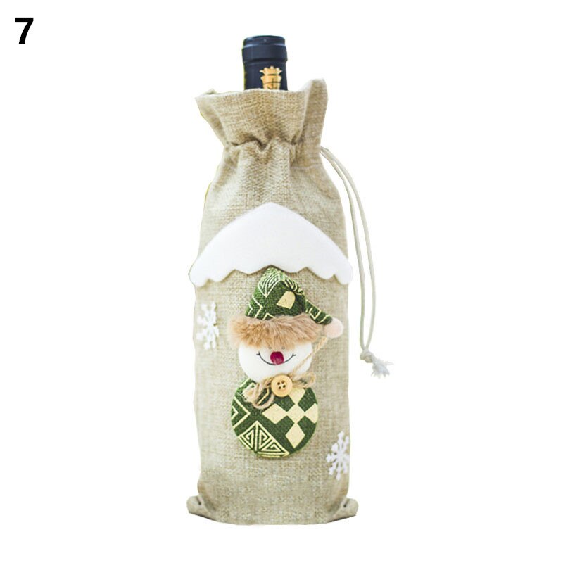 Wine Bottle Cover Christmas Decoration