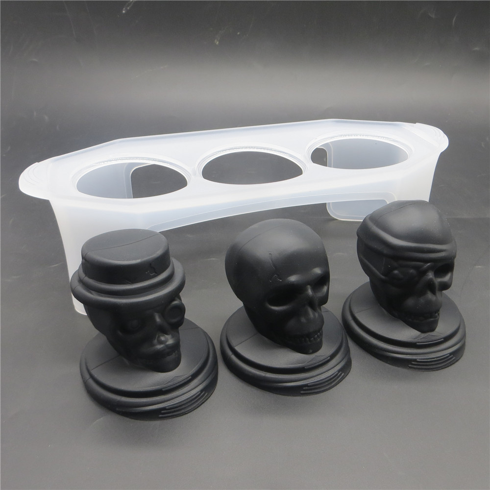 Silicone Ice Molds 3D Giant Skulls