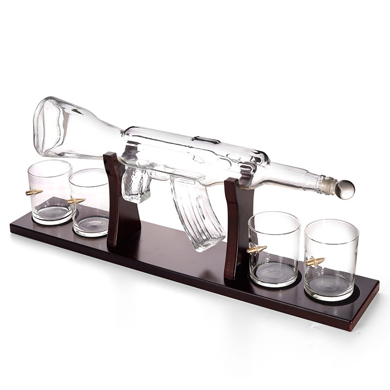 AK47 Decanter with Stand Drinkware Set