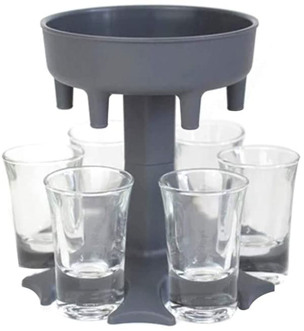 Shot Glass Dispenser 6 Cup Holder