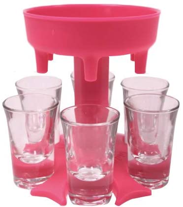 Shot Glass Dispenser 6 Cup Holder