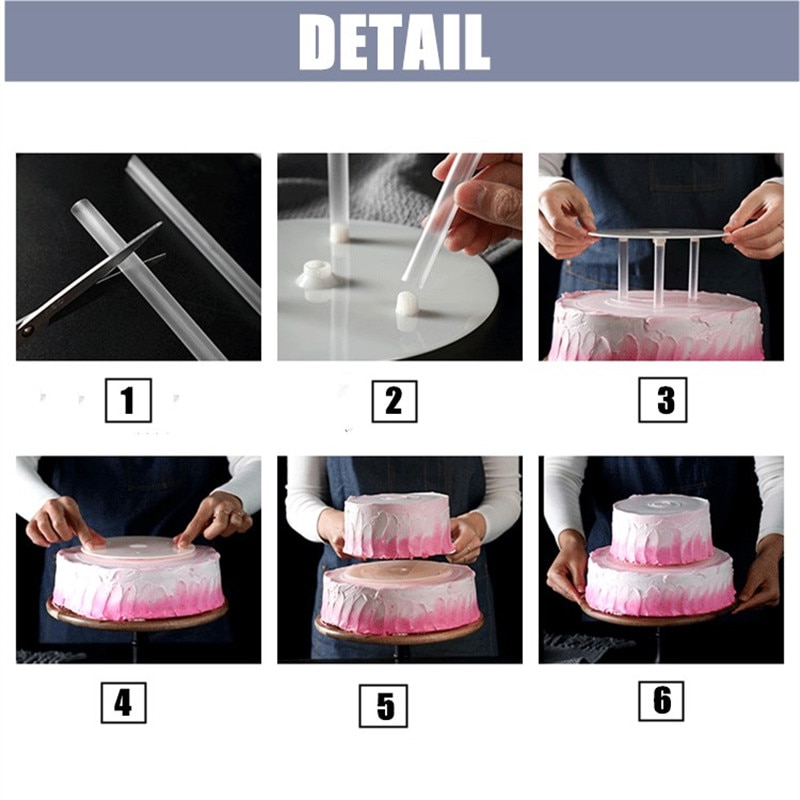 Multi-layer Cake Support Frame Practical Cake Stands Round Dessert Support Spacer Piling Bracket Kitchen DIY Cake Tool