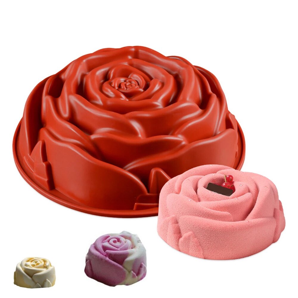 Oven Safe Silicone Rose Cake Mold