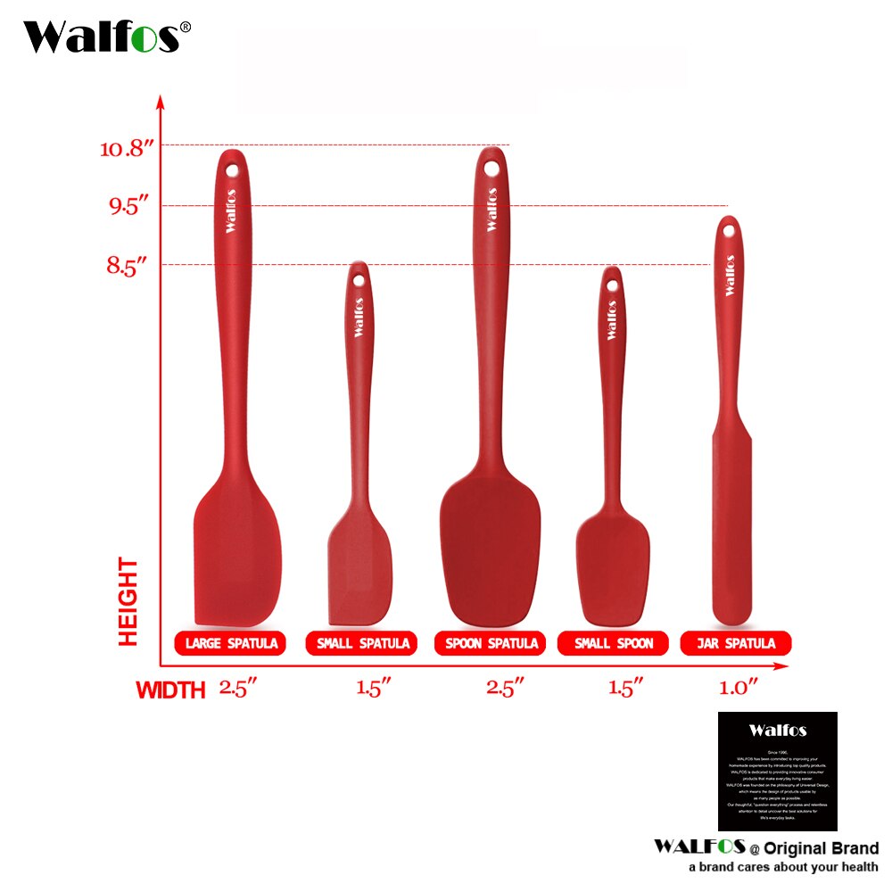 Silicone Baking Spatula Set (5 Pcs)