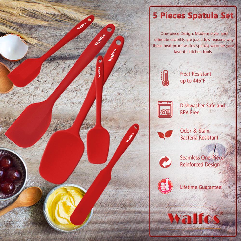 Silicone Baking Spatula Set (5 Pcs)