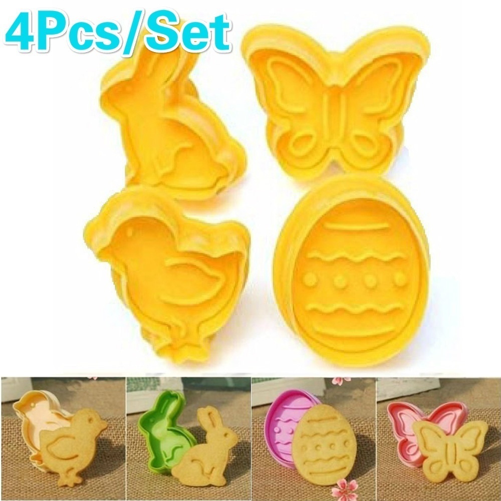 Cookie Cutter Set Plastic Molds (4pcs)