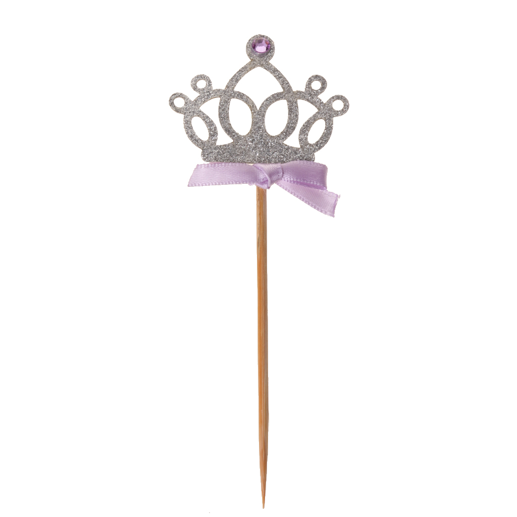 Jeweled Crown Cake Topper (Set of 10)