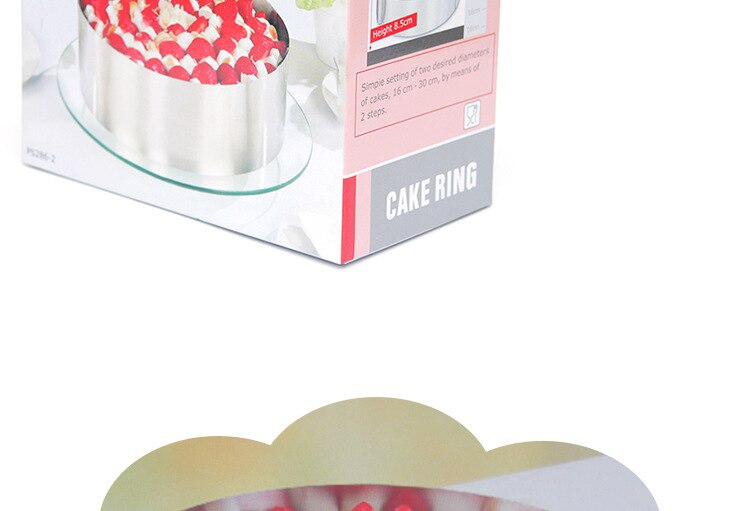 Cake Tins Adjustable Stainless Steel Round Cake Ring Baking Styling Decorating Mold for Kitchen