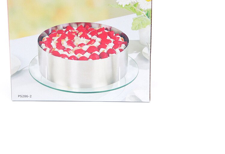 Cake Tins Adjustable Stainless Steel Round Cake Ring Baking Styling Decorating Mold for Kitchen