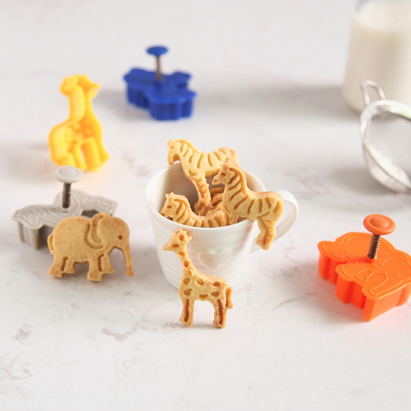 Animal Cookie Cutters Mold Set (4pcs)