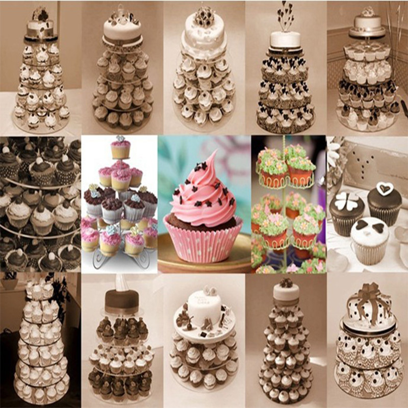 5 Layer Tiered Cup Cake Display Stand