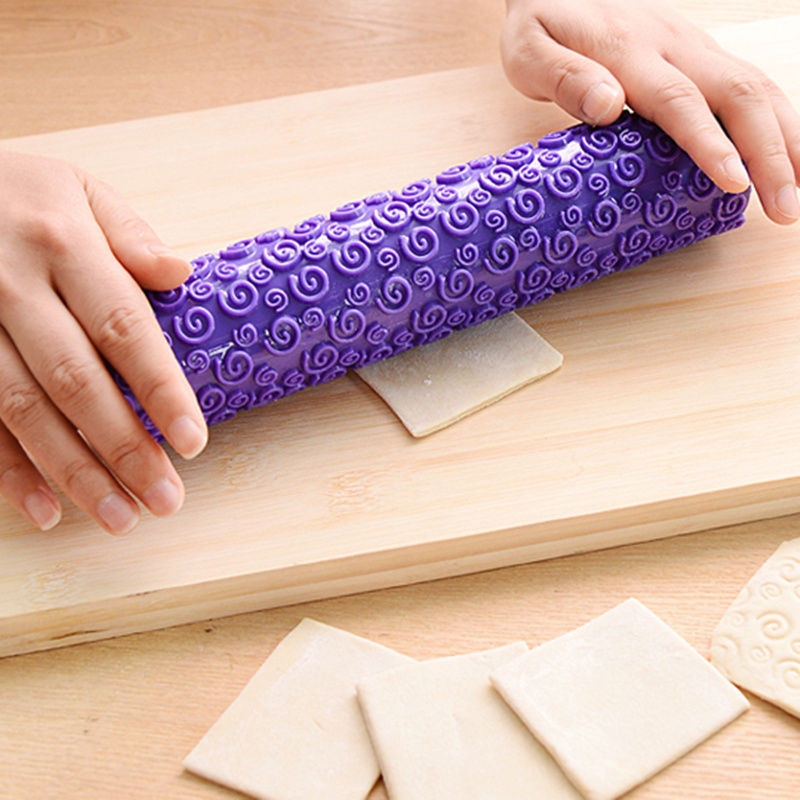 Patterned Rolling Pin Dough Decor