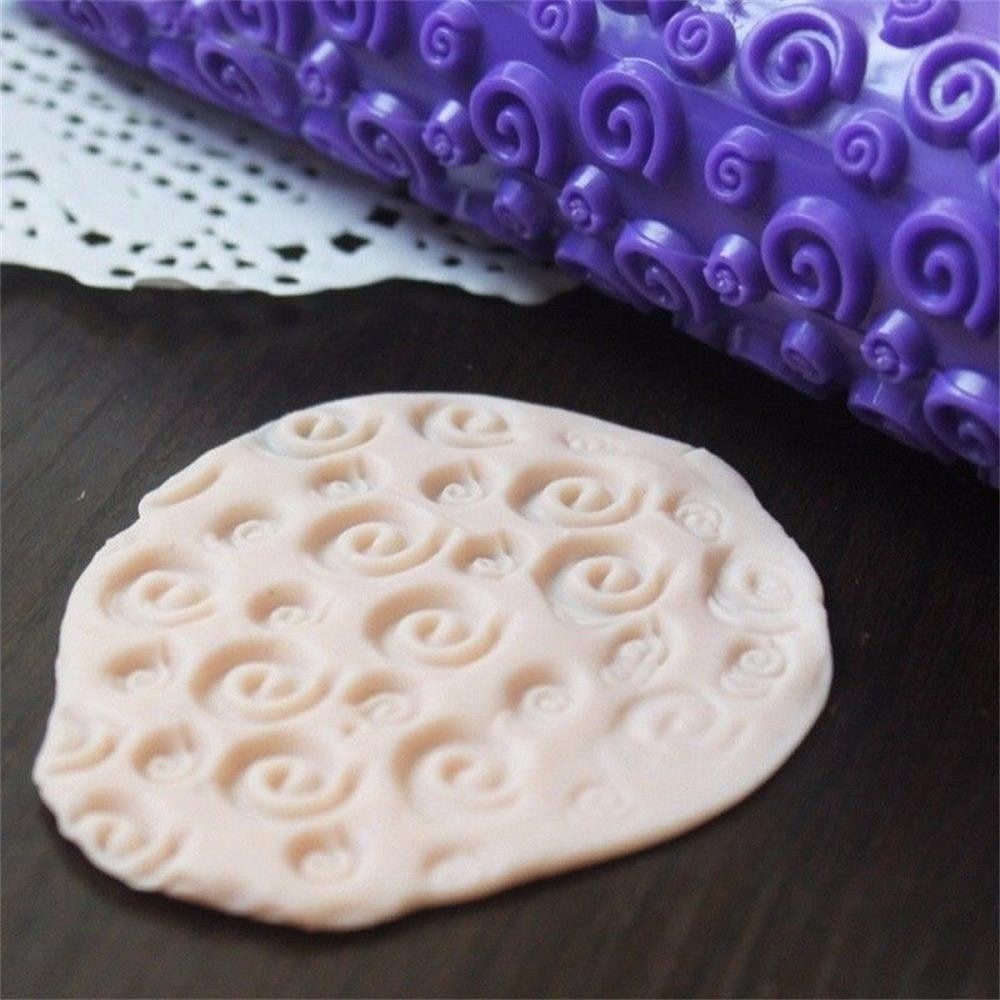 Patterned Rolling Pin Dough Decor