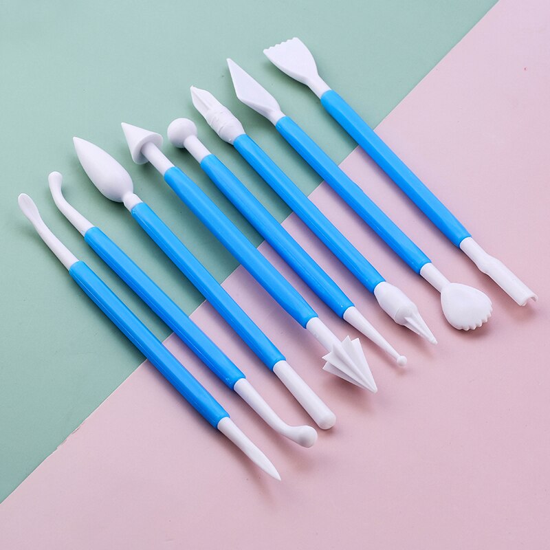 Dual Tip Fondant Tools Set (8 pcs)