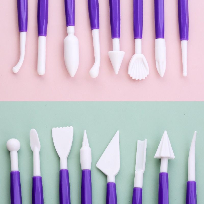 Dual Tip Fondant Tools Set (8 pcs)