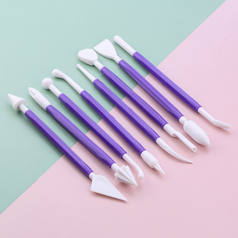 Dual Tip Fondant Tools Set (8 pcs)