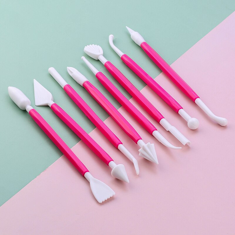 Dual Tip Fondant Tools Set (8 pcs)