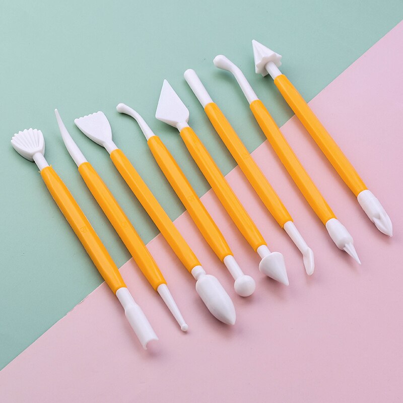 Dual Tip Fondant Tools Set (8 pcs)