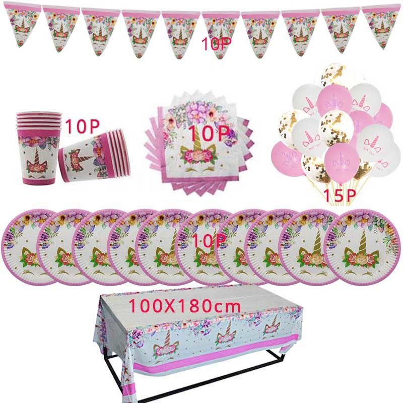 Party Supplies Unicorn Theme Set