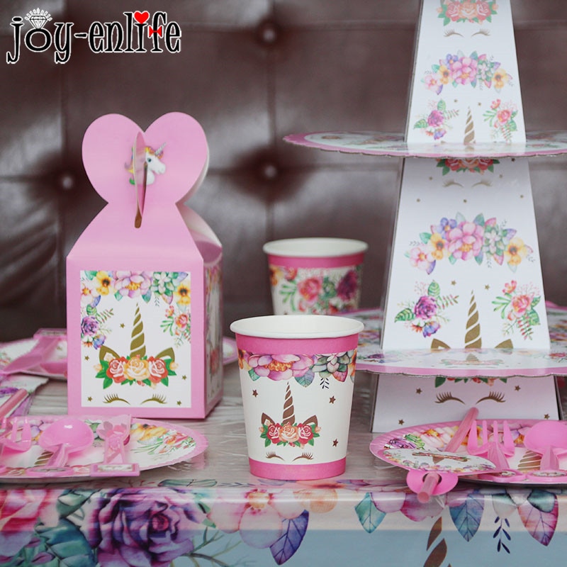 Party Supplies Unicorn Theme Set