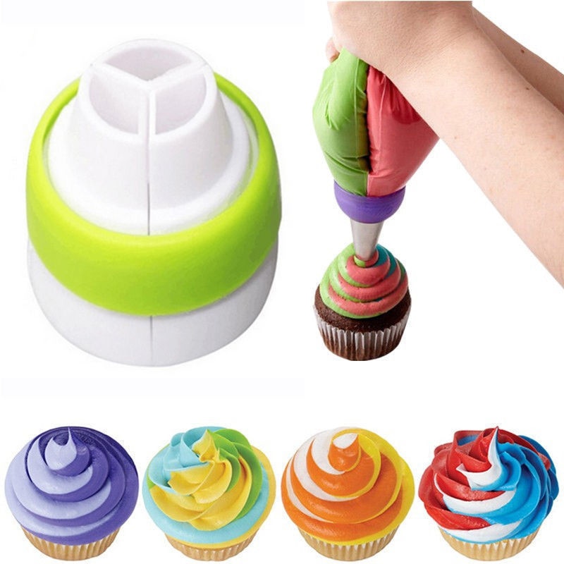 Russian Piping Tips Tri-Colored Nozzle