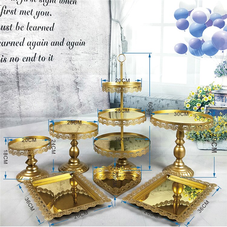 Wedding Cake Stand 7PC Set