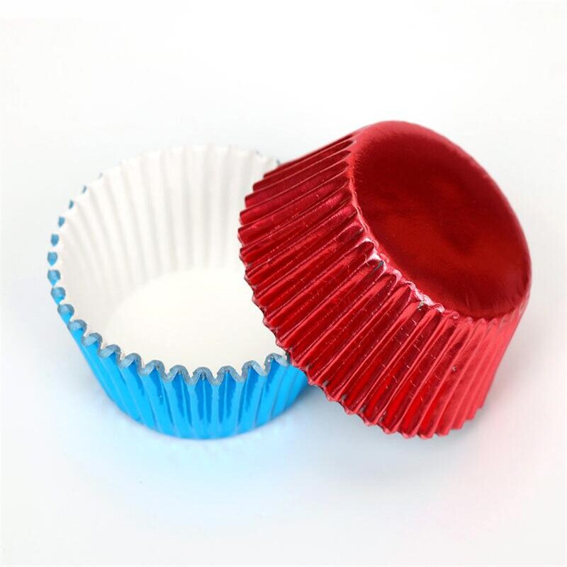 Foil Cupcake Liners Pack (100 Pcs)