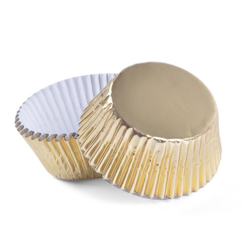 Foil Cupcake Liners Pack (100 Pcs)