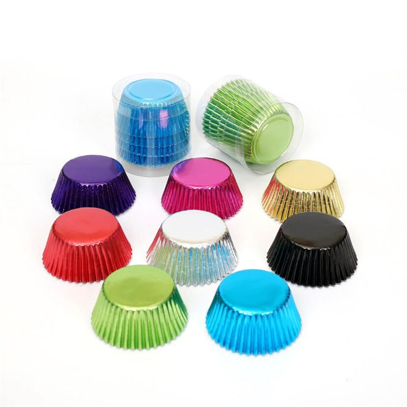 Foil Cupcake Liners Pack (100 Pcs)