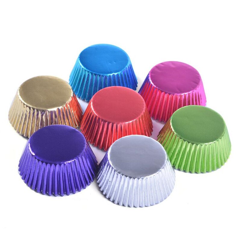 Foil Cupcake Liners Pack (100 Pcs)