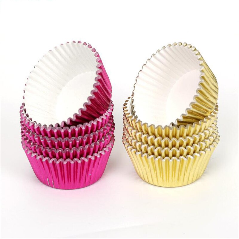 Foil Cupcake Liners Pack (100 Pcs)