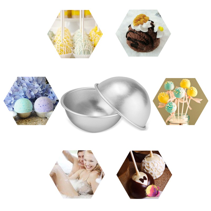 Multi Functional 3D Bath Bomb Molds (Set of 6)