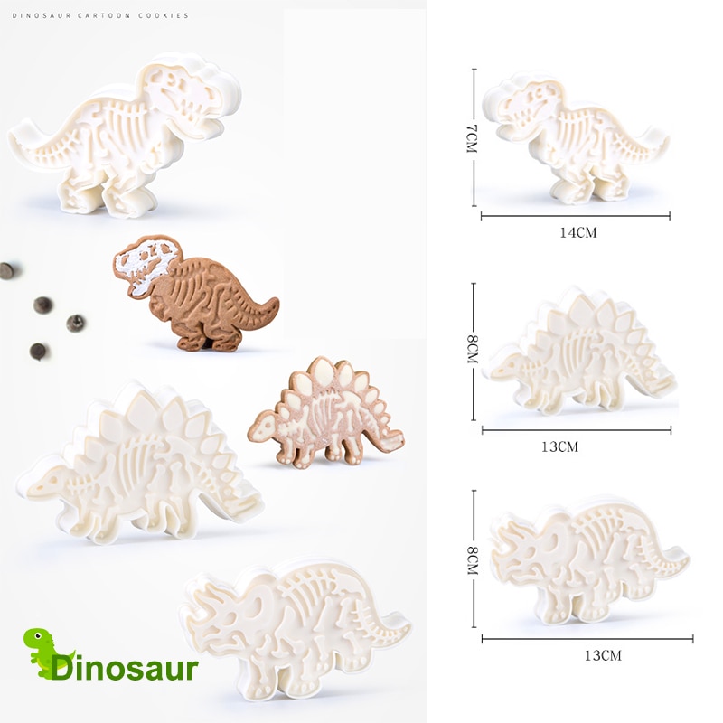 Dinosaur Cookie Cutters Embossing Molds