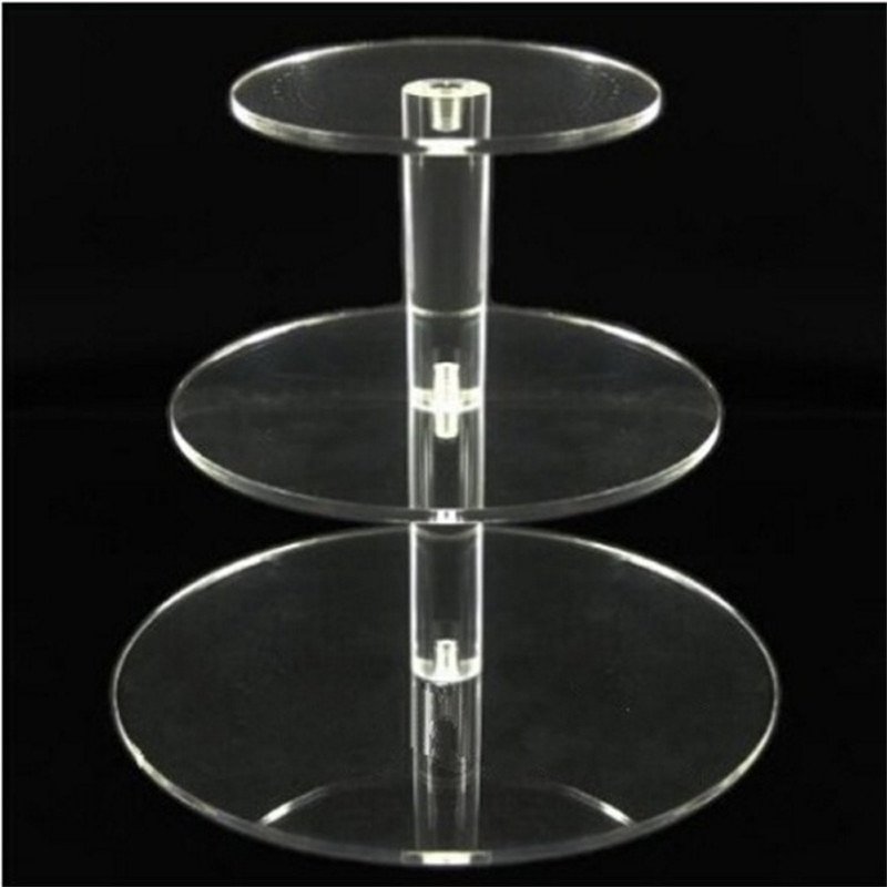 3/4/5 Tier Acrylic Wedding Cake Stand Crystal Cup Cake Display Shelf Cupcake Holder Plate Birthday Party Decoration Stands