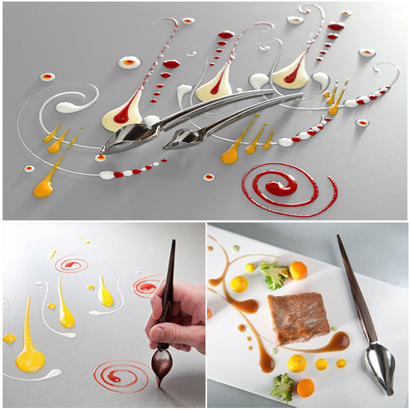 Folded Food Decorating Spoon