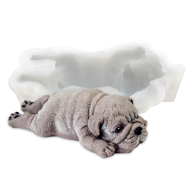 Cute Dog Shape Silicone Mold Ice Cream/Mousse/Cake 3D Shar Pei Mould 1pc Fondant Tools Kitchen and Baking Accessories