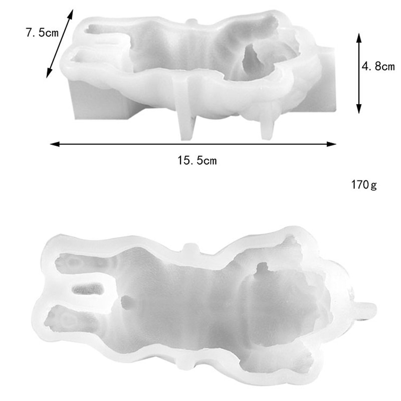 Cute Dog Shape Silicone Mold Ice Cream/Mousse/Cake 3D Shar Pei Mould 1pc Fondant Tools Kitchen and Baking Accessories