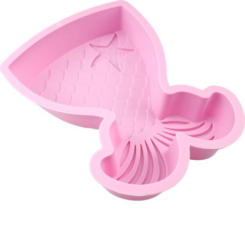 Fish Tail Chocolate Silicone Mold Mermaid Fondant Cake Molds Ice Cube Candy Pastry Mould Biscuits Baking Decoration Tools K981