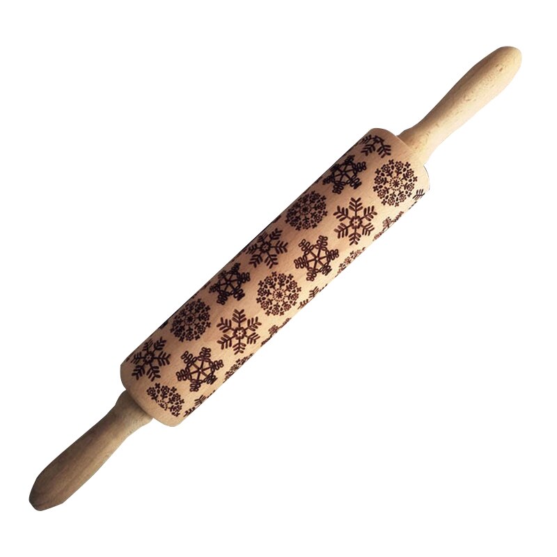 3D Rolling Pin Wooden Body and Handle