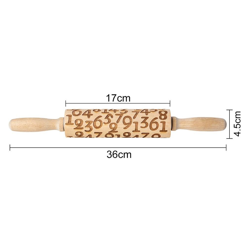 3D Rolling Pin Wooden Body and Handle