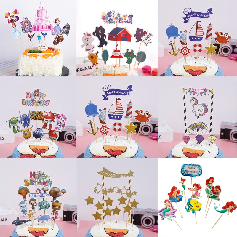 Cupcake Toppers Cake Decor Picks