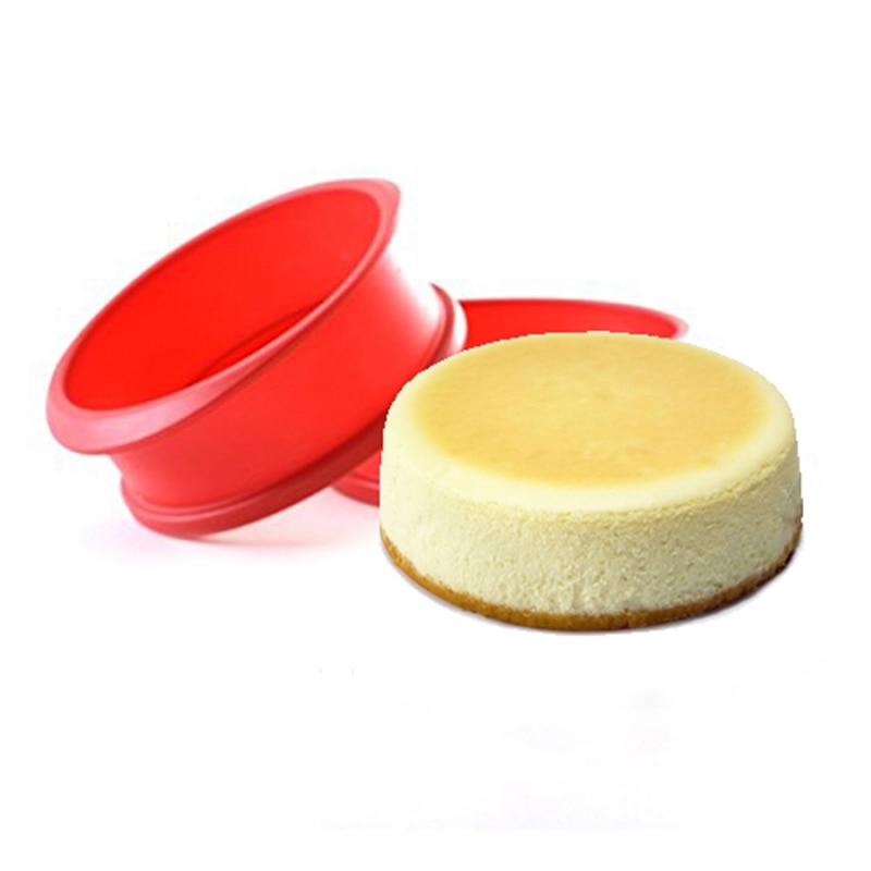 BMBY-Silicone Springform Pan with Glass Base 3D Sugarcraft Fondant Cake Chocolate Muffin Mold Diy Baking Pastry Mould