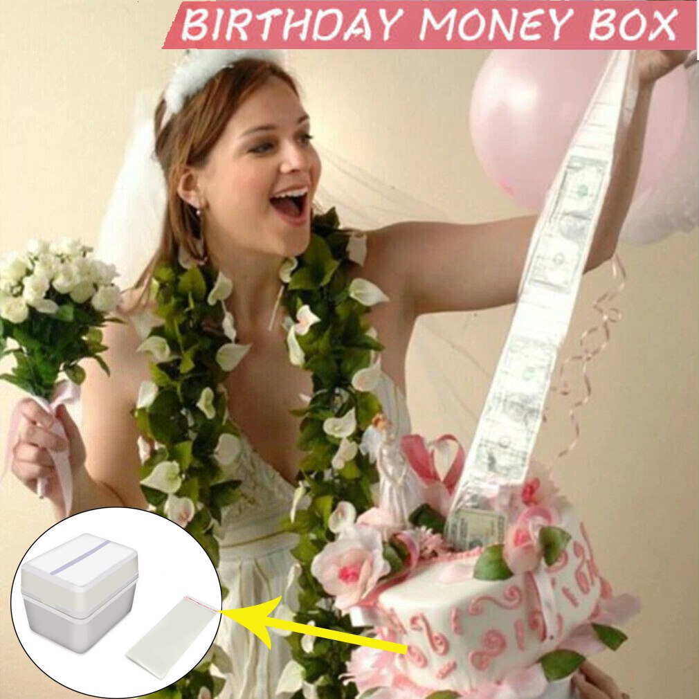 Cake ATM NEW Surprise Making Toy Cake ATM-Happy Birthday Cake Topper Money Box Funny Cake Kids Gifts Money Box Organ Artifact