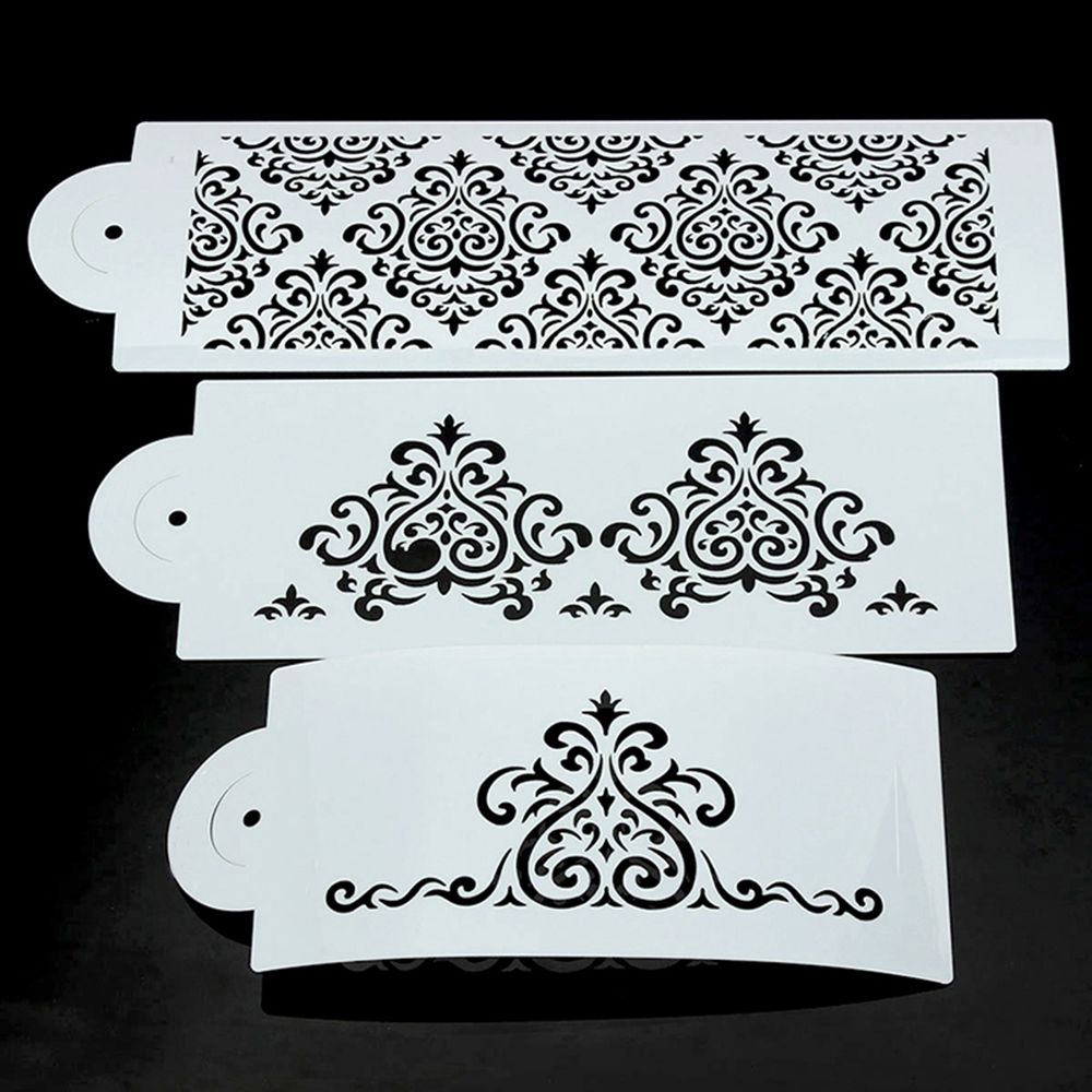 Reusable Fondant Stencils (3 pcs)