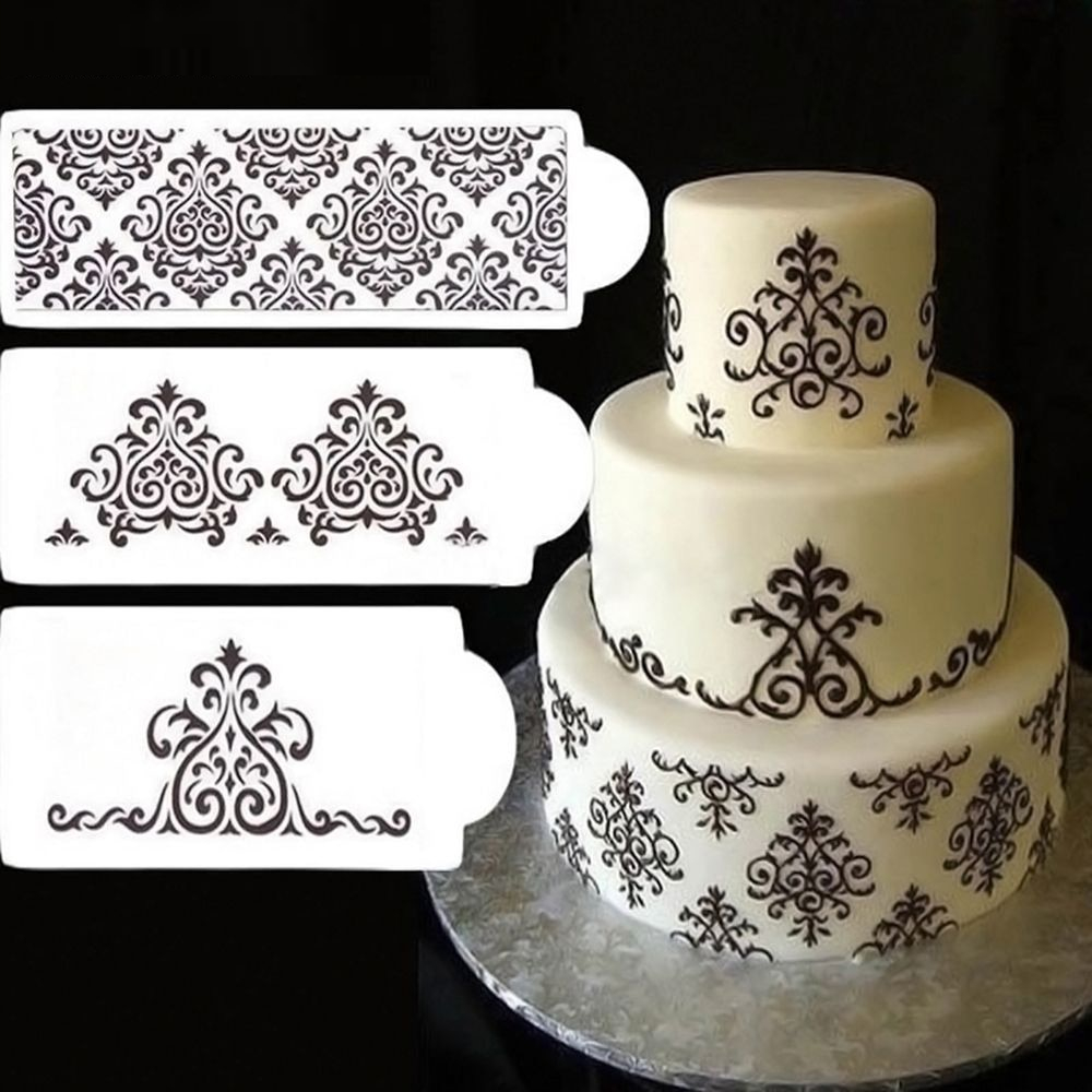 Reusable Fondant Stencils (3 pcs)